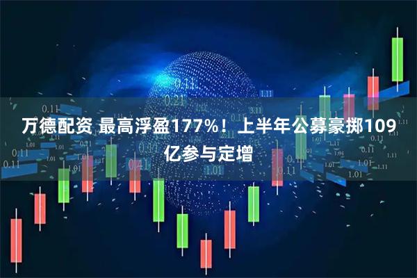 万德配资 最高浮盈177%！上半年公募豪掷109亿参与定增