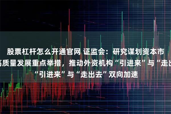 股票杠杆怎么开通官网 证监会：研究谋划资本市场“十五五”高质量发展重点举措，推动外资机构“引进来”与“走出去”双向加速