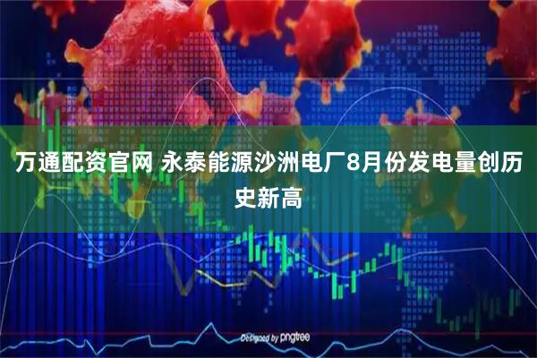 万通配资官网 永泰能源沙洲电厂8月份发电量创历史新高